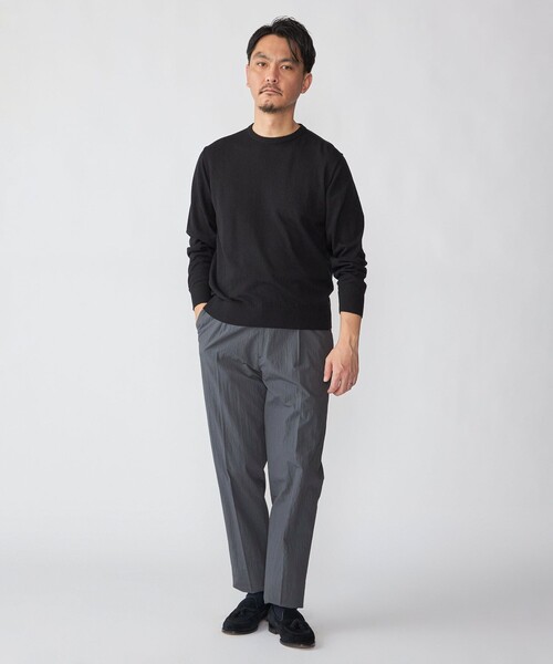 SHIPS(シップス)の「SHIPS:〈洗濯機可能〉CO+ 1プリーツ パンツ(セットアップ対応)(その他パンツ・メンズ・ダークグレー/グレー系その他/ブラック・SMALL/MEDIUM/LARGE)」の14枚目の写真
