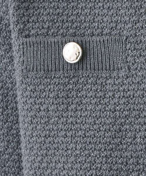 index(インデックス)の「ラメリリーボクシーショートカーディガン【洗濯機OK】(カーディガン/ボレロ・レディース・オフホワイト/チャコールグレー/ブルー系7/ピンク・36/38/40/42)」の10枚目の写真