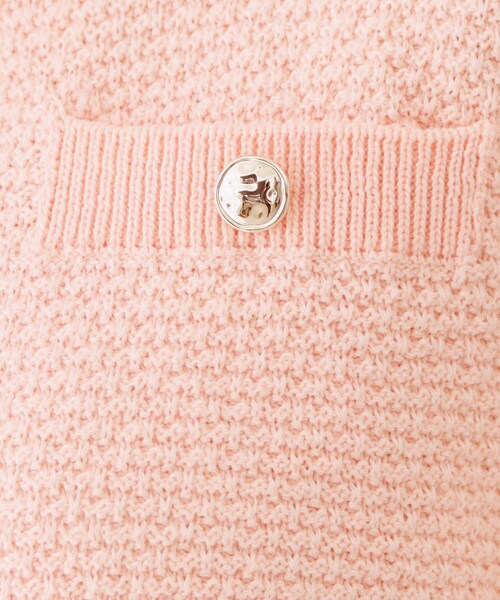 index(インデックス)の「ラメリリーボクシーショートカーディガン【洗濯機OK】(カーディガン/ボレロ・レディース・オフホワイト/チャコールグレー/ブルー系7/ピンク・36/38/40/42)」の14枚目の写真