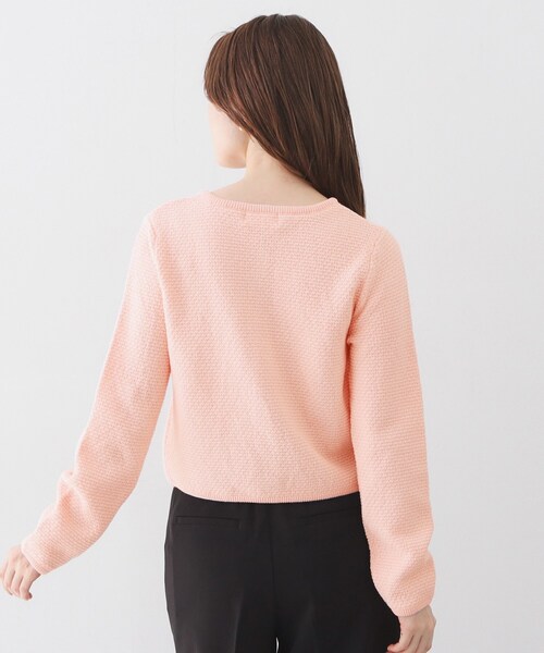 index(インデックス)の「ラメリリーボクシーショートカーディガン【洗濯機OK】(カーディガン/ボレロ・レディース・オフホワイト/チャコールグレー/ブルー系7/ピンク・36/38/40/42)」の21枚目の写真