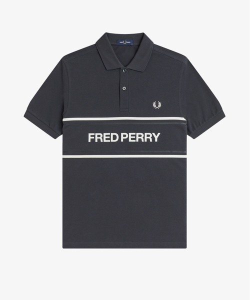 FRED PERRY(フレッドペリー)の「Fred Perry Graphic Polo Shirt/フレッドペリーグラフィックポロシャツ(ポロシャツ・メンズ・ベージュ/グレー・M/L/S)」の3枚目の写真