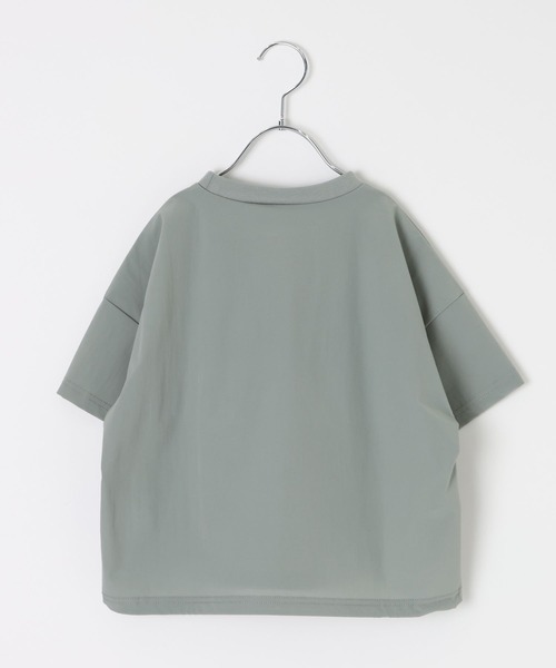 GLOBAL WORK（グローバルワーク）の「エアカルドロストプルオーバー半袖/629845（Tシャツ/カットソー・キッズ・ミント/ブラック・160cm/150cm/140cm/130cm）」の14枚目の写真