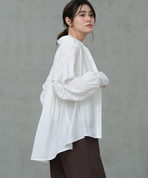 LAKOLE（ラコレ）の「バックシャーリングシャツ / 658928（その他トップス・レディース・チャコール/オフホワイト/クリアグリーン/ブルー・FREE）」の20枚目の写真