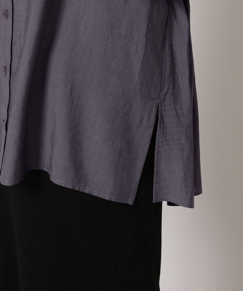 LAKOLE（ラコレ）の「バックシャーリングシャツ / 658928（その他トップス・レディース・チャコール/オフホワイト/クリアグリーン/ブルー・FREE）」の5枚目の写真