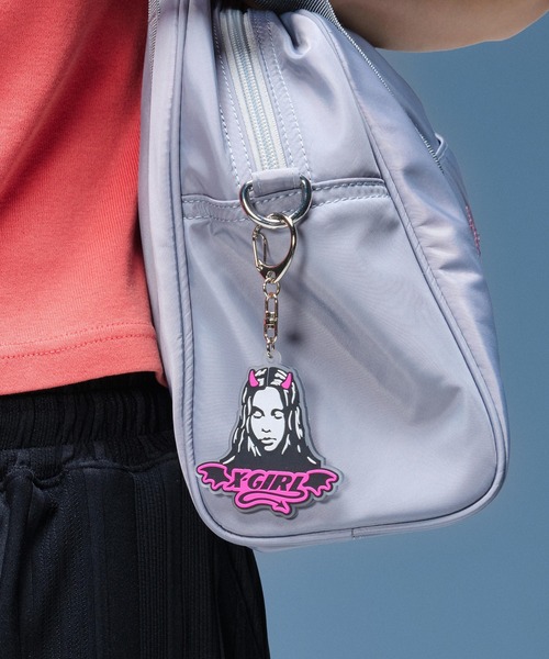 X-girl(エックスガール)の「SCHOOL GIRL BAG(ハンドバッグ・レディース・ブラック/グレー・ONE SIZE)」の3枚目の写真