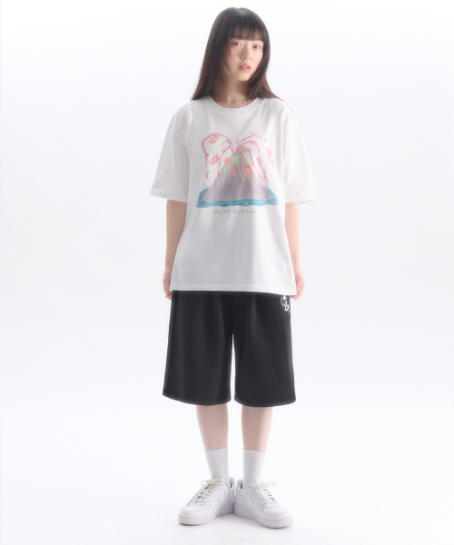 ambler（エムブラー）の「エンジェルスター パッチ バermudaパンツ バermuda ワンタック スウェット ショートパンツ ASP901 (ブラック)（その他パンツ・レディース・その他・MEDIUM/LARGE）」の3枚目の写真