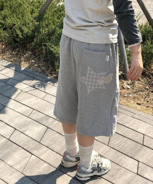 ambler（エムブラー）の「エンジェルスター パッチ バermudaパンツ バermuda ワンタック スウェット ショートパンツ ASP901 (ブラック)（その他パンツ・レディース・その他・MEDIUM/LARGE）」の10枚目の写真