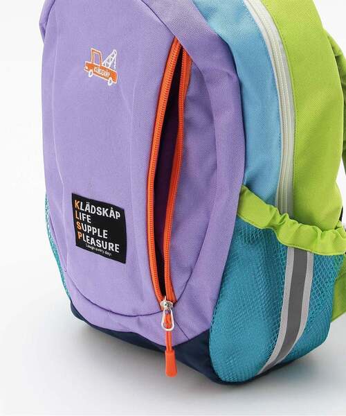 kladskap（クレードスコープ）の「働く車ワンポイントマルチ配色リュック（バックパック/リュック・キッズ・ラベンダー/オレンジ・M/S）」の11枚目の写真