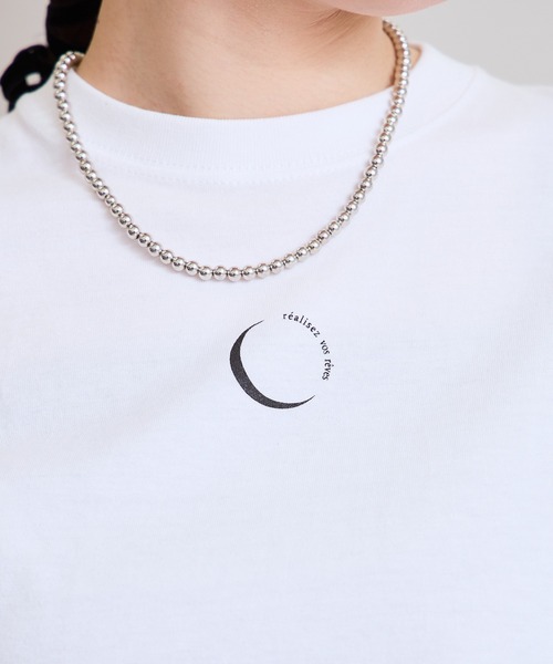 LHELBIE(レルビエ)の「ミニロゴTシャツ(Tシャツ/カットソー・レディース・オフホワイト/ブラック・M)」の19枚目の写真