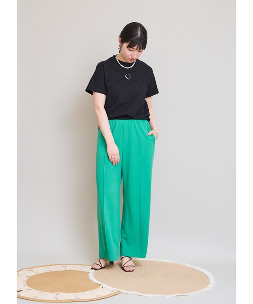 LHELBIE(レルビエ)の「ミニロゴTシャツ(Tシャツ/カットソー・レディース・オフホワイト/ブラック・M)」の9枚目の写真