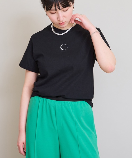 LHELBIE(レルビエ)の「ミニロゴTシャツ(Tシャツ/カットソー・レディース・オフホワイト/ブラック・M)」の16枚目の写真