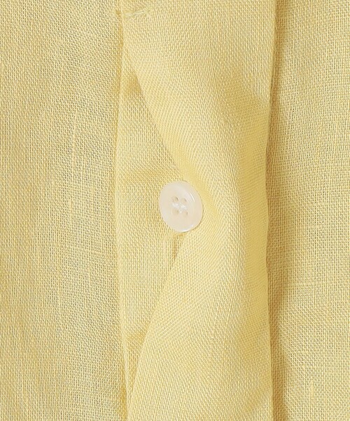 SHIPS Colors(シップス カラーズ)の「SHIPS Colors:〈洗濯機可能〉ユーロリネン (EURO Linen) ボクシー パフスリーブ シャツ◇(シャツ/ブラウス・レディース・ライトブルー/イエロー/オフホワイト/ブラック・ONE SIZE)」の12枚目の写真