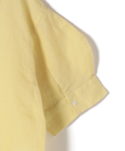 SHIPS Colors(シップス カラーズ)の「SHIPS Colors:〈洗濯機可能〉ユーロリネン (EURO Linen) ボクシー パフスリーブ シャツ◇(シャツ/ブラウス・レディース・ライトブルー/イエロー/オフホワイト/ブラック・ONE SIZE)」の13枚目の写真