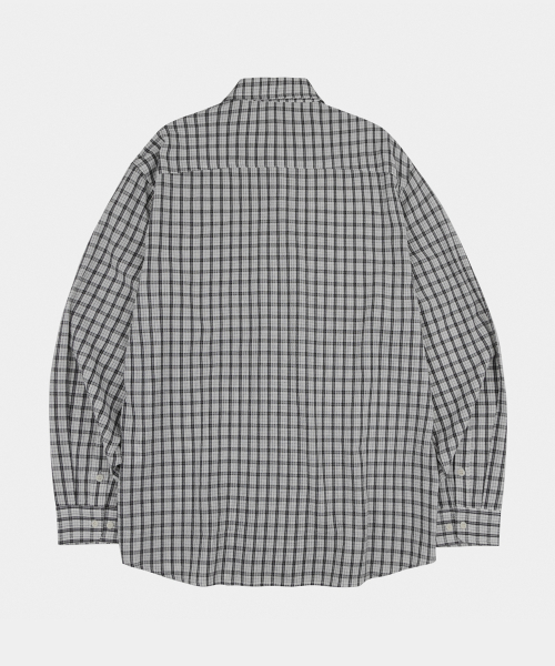 LETTERCOMO(レテルコモ)の「クローグリンクルチェックシャツアイボリー(シャツ/ブラウス・レディース・その他・MEDIUM/LARGE)」の3枚目の写真