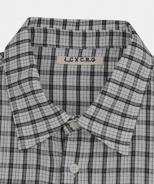 LETTERCOMO(レテルコモ)の「クローグリンクルチェックシャツアイボリー(シャツ/ブラウス・レディース・その他・MEDIUM/LARGE)」の4枚目の写真