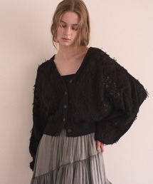 MIELI INVARIANT | Bloom Loop Fringe Cardigan(カーディガン/ボレロ)