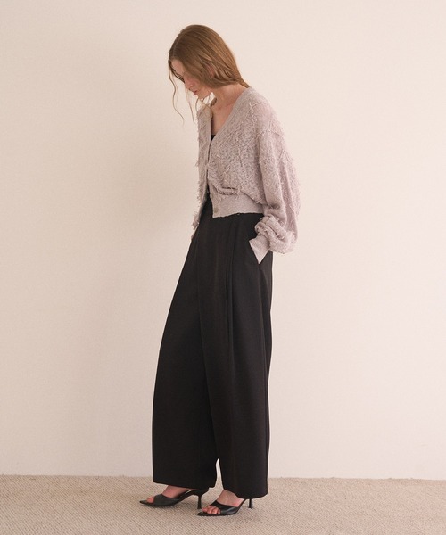 MIELI INVARIANT（ミエリインヴァリアント）の「Bloom Loop Fringe Cardigan（カーディガン/ボレロ・レディース・ブラック/レッド/グレー・FREE）」の19枚目の写真