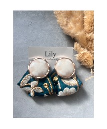 【Lily accessory】インド刺繡ピアス(MA)