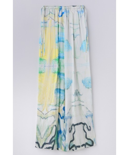 ENFOLD(エンフォルド)の「DRAWSTRING WIDE-PANTS(スラックス・レディース・マルチ/ホワイト系その他2・38/36)」の2枚目の写真
