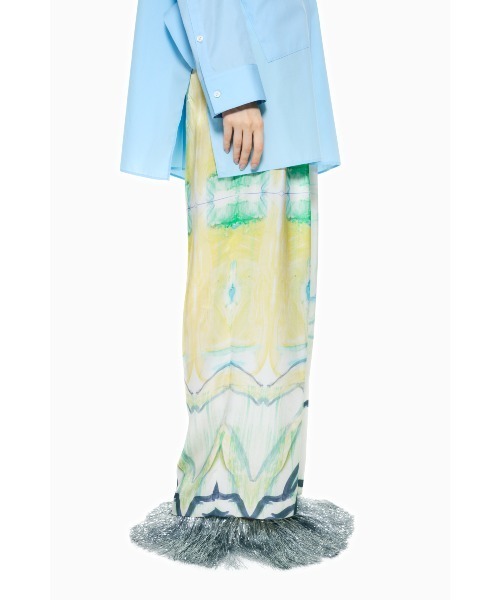ENFOLD(エンフォルド)の「DRAWSTRING WIDE-PANTS(スラックス・レディース・マルチ/ホワイト系その他2・38/36)」の8枚目の写真