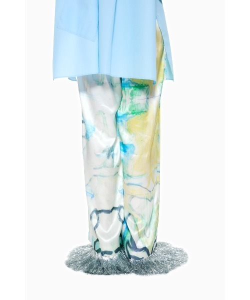 ENFOLD(エンフォルド)の「DRAWSTRING WIDE-PANTS(スラックス・レディース・マルチ/ホワイト系その他2・38/36)」の9枚目の写真