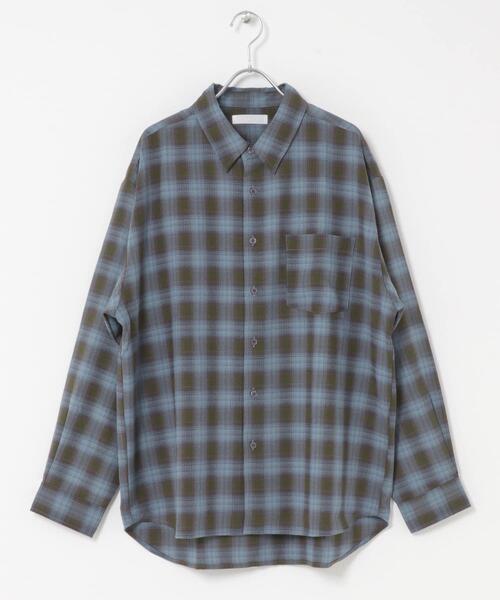 SENSE OF PLACE by URBAN RESEARCH(センスオブプレイスバイアーバンリサーチ)の「マドラスチェックロングスリーブシャツ(シャツ/ブラウス・メンズ・ブラウン/ライトベージュ/チャコールグレー・MEDIUM/LARGE)」の11枚目の写真