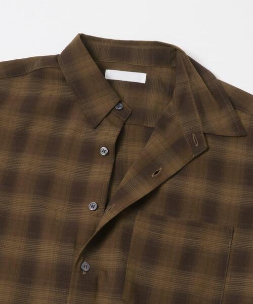 SENSE OF PLACE by URBAN RESEARCH(センスオブプレイスバイアーバンリサーチ)の「マドラスチェックロングスリーブシャツ(シャツ/ブラウス・メンズ・ブラウン/ライトベージュ/チャコールグレー・MEDIUM/LARGE)」の21枚目の写真