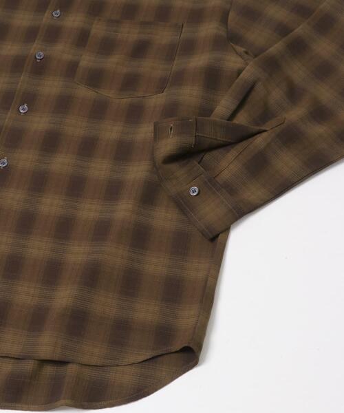 SENSE OF PLACE by URBAN RESEARCH(センスオブプレイスバイアーバンリサーチ)の「マドラスチェックロングスリーブシャツ(シャツ/ブラウス・メンズ・ブラウン/ライトベージュ/チャコールグレー・MEDIUM/LARGE)」の22枚目の写真