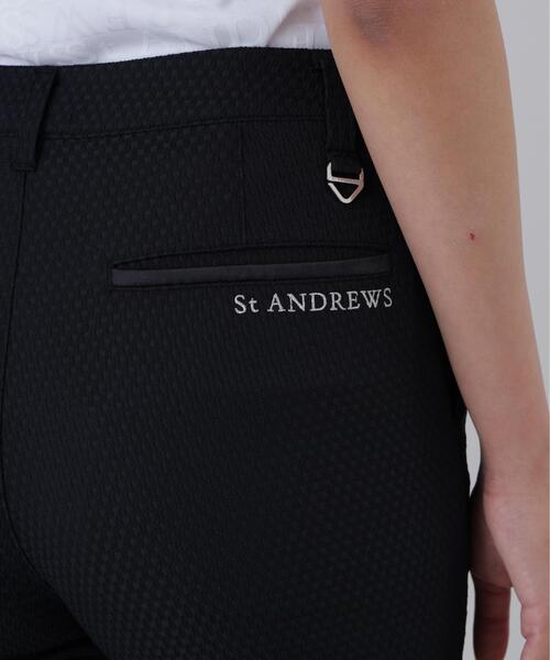 St ANDREWS(セントアンドリュース)の「【St ANDREWS】【ストレッチ】サークルジャガードパンツ (WOMENS)(その他パンツ・レディース・ブラック/ホワイト・S)」の12枚目の写真