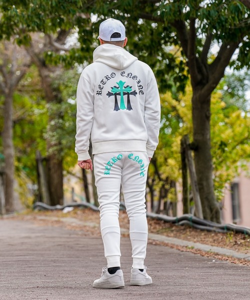 adamsJUGGLER（アダムスジャグラー）の「RTEG T.C.O.Eスウェットパンツ（スウェットパンツ・メンズ・ブラック/ホワイト・XL/L/M/S）」の14枚目の写真