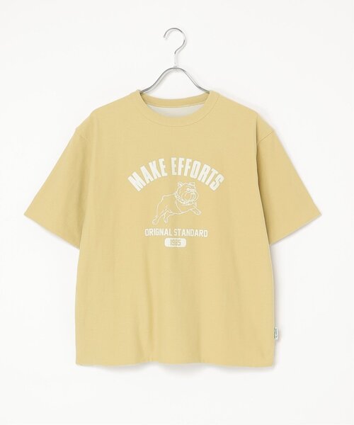 NO NEED（ノーニード）の「リバーシブル梨地Ｔ（Tシャツ/カットソー・メンズ・オフホワイト/チャコール/マスタード・L/M）」の13枚目の写真