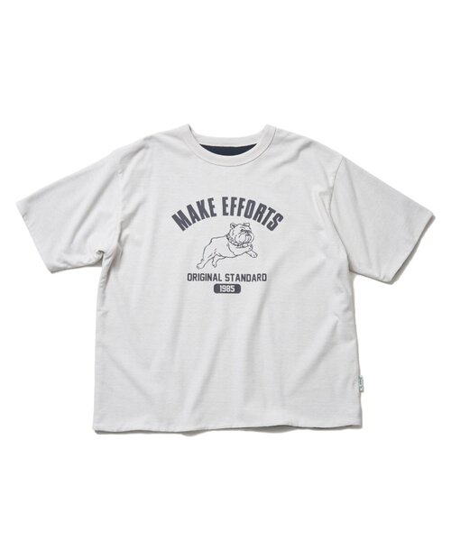NO NEED（ノーニード）の「リバーシブル梨地Ｔ（Tシャツ/カットソー・メンズ・オフホワイト/チャコール/マスタード・L/M）」の15枚目の写真