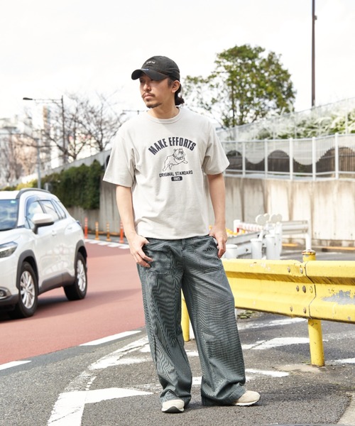 NO NEED（ノーニード）の「リバーシブル梨地Ｔ（Tシャツ/カットソー・メンズ・オフホワイト/チャコール/マスタード・L/M）」の11枚目の写真