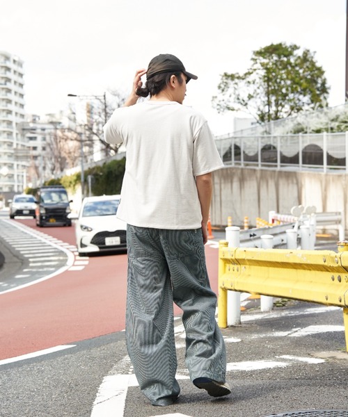 NO NEED（ノーニード）の「リバーシブル梨地Ｔ（Tシャツ/カットソー・メンズ・オフホワイト/チャコール/マスタード・L/M）」の19枚目の写真