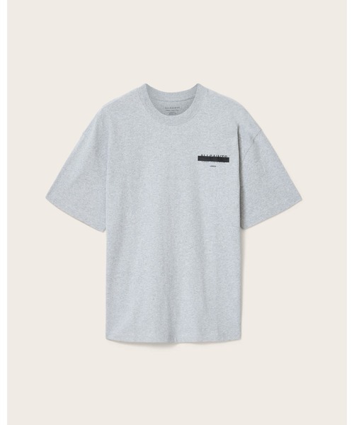 ALLSAINTS（オールセインツ）の「REDACT OVERSIZED EMBROIDERED LOGO T-SHIRT | REDACT オーバーサイズ 刺繍 ロゴ Tシャツ（Tシャツ/カットソー・メンズ・グレー系その他・XS/S/M/L/XL）」の3枚目の写真