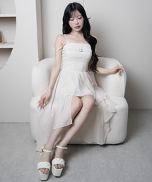 LIPSERVICE | シアーボリュームキャミワンピース(ワンピース)