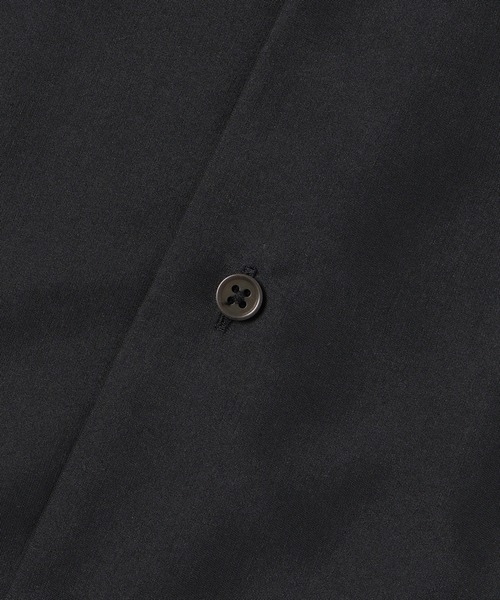 ADAM ET ROPE'（アダムエロペ）の「スエードタッチレーヨン オープンカラー ハーフスリーブ シャツ（シャツ/ブラウス・メンズ・ブラック/ライトグレー/キナリ/ネイビー・M/L）」の16枚目の写真