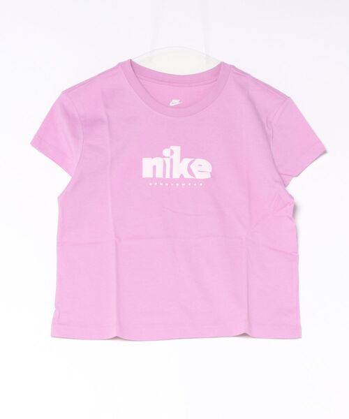 NIKE(ナイキ)の「《NIKEアパレル》AS W NSW CLUB SS TEE(Tシャツ/カットソー・レディース・ブルー系その他/ブラック/パープル・XL/L/M/S)」の1枚目の写真