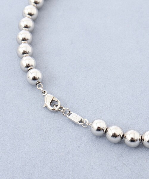 grace grace （グラスグラス）の「【grace grace/グラスグラス】メタボールミディアムネックレス（ネックレス・レディース・シルバー・FREE）」の8枚目の写真