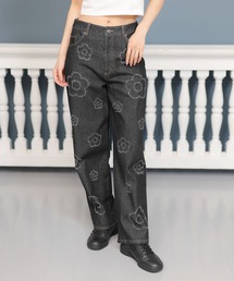 MARY QUANT（マリークワント）の「ランダムデイジーデニム パンツ（デニムパンツ）」