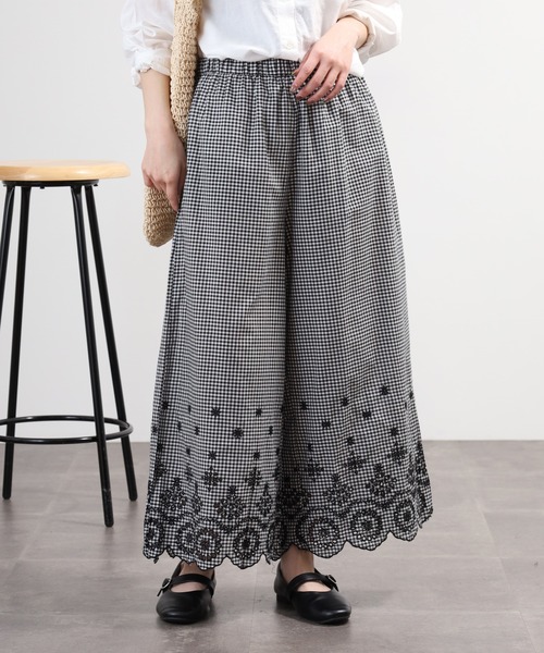 FUNALIVE（ファンアライブ）の「スカラップ刺繍ぺチパンツ（その他パンツ・レディース・ブラック系・M-L）」の10枚目の写真