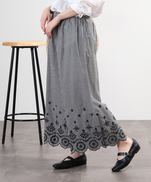 FUNALIVE（ファンアライブ）の「スカラップ刺繍ぺチパンツ（その他パンツ・レディース・ブラック系・M-L）」の11枚目の写真