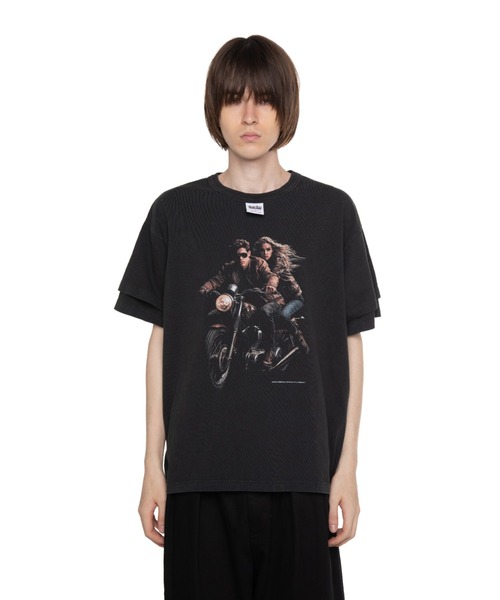 DAIRIKU（ダイリク）の「Avec Bikers H-S Tag Tee（Tシャツ/カットソー・メンズ・ブラック・M/L）」の5枚目の写真