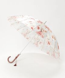 RAMUDA（ラムダ）の「16本骨　切り替え花柄　タッセル付き　ジャンプ傘（長傘）」