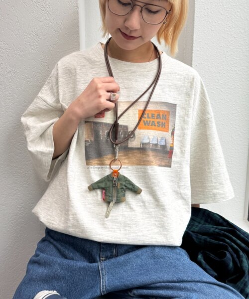 CIAOPANIC TYPY（チャオパニックティピー）の「【ユニセックス】加工レザーキーネックレス/スマホショルダー（ネックレス・メンズ・ブラウン/ブラック・ONE SIZE）」の16枚目の写真