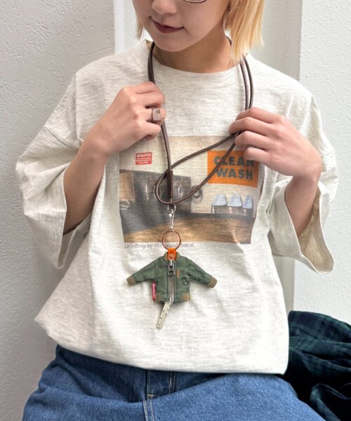 CIAOPANIC TYPY（チャオパニックティピー）の「【ユニセックス】加工レザーキーネックレス/スマホショルダー（ネックレス・メンズ・ブラウン/ブラック・ONE SIZE）」の14枚目の写真