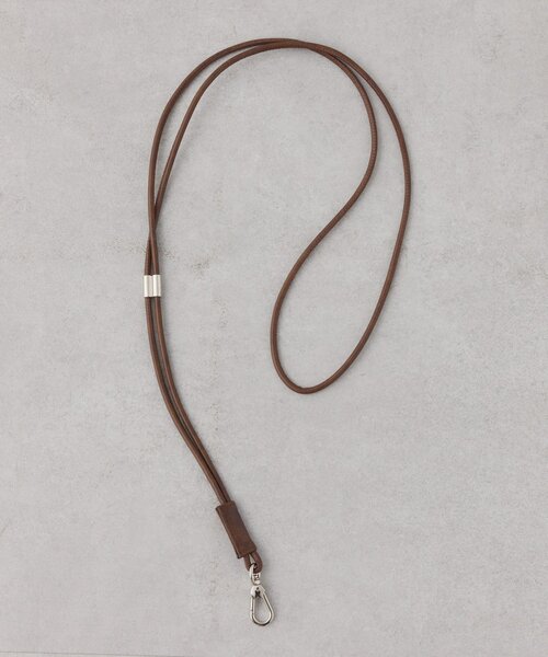 CIAOPANIC TYPY（チャオパニックティピー）の「【ユニセックス】加工レザーキーネックレス/スマホショルダー（ネックレス・メンズ・ブラウン/ブラック・ONE SIZE）」の7枚目の写真