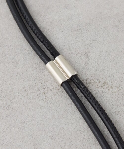 CIAOPANIC TYPY（チャオパニックティピー）の「【ユニセックス】加工レザーキーネックレス/スマホショルダー（ネックレス・メンズ・ブラウン/ブラック・ONE SIZE）」の4枚目の写真