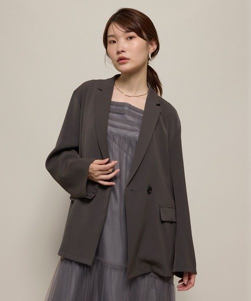 Kana(カナ)の「ボリュームチュールジャケット2点セットワンピースドレス パーティー ドレス 結婚式 お呼ばれ オケージョン(ドレス・レディース・ブラック/チャコールグレー/ベージュ/ブラウン・S/M/L)」の22枚目の写真