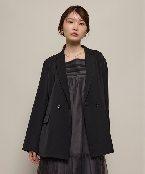 Kana(カナ)の「ボリュームチュールジャケット2点セットワンピースドレス パーティー ドレス 結婚式 お呼ばれ オケージョン(ドレス・レディース・ブラック/チャコールグレー/ベージュ/ブラウン・S/M/L)」の10枚目の写真